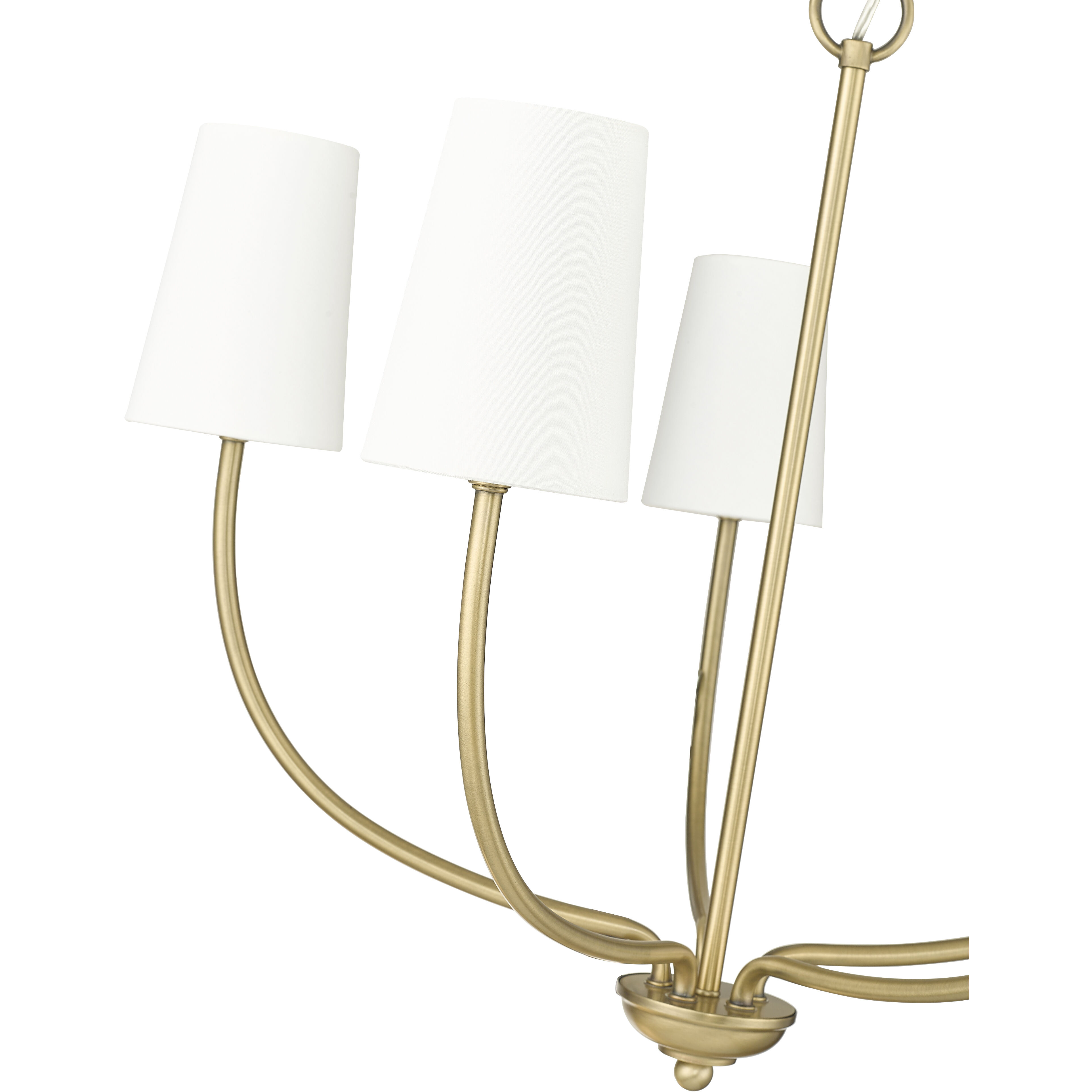 Kandor 5 Light 26 inch Vintage Brass Chandelier Ceiling Light